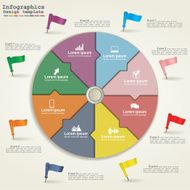 Business Infographics circle modern style Vector N2