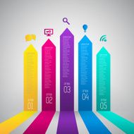 Colorful banners template for step presentation can be used N4