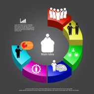 presentation business cocept with circle vector