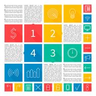 Infographic design Flat user interface