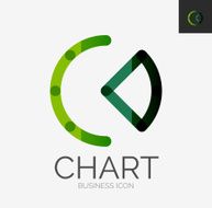 Minimal line design icon chart graph icon N10