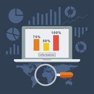 flat analytics concept