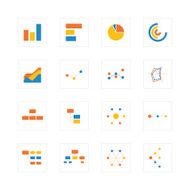 Chart and graph icons
