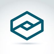 Complex geometric corporate element Vector abstract