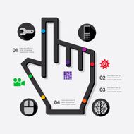 technology infographic N67