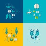 Medical flat infographic N96