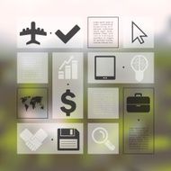 business infographic with unfocused background N239
