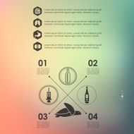 veterinary infographic with unfocused background N95