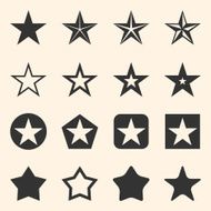 Vector Set of Star Icons