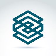 Vector abstract icon symbol N12