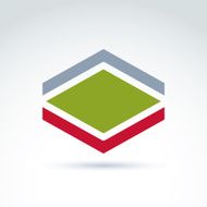 Geometric abstract symbol vector graphic design element icon N9