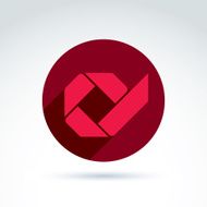Geometric abstract symbol vector graphic design element icon N10