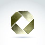 Geometric abstract symbol vector graphic design element icon N11