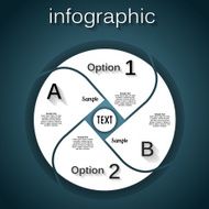 Abstract paper infografics Template