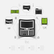 business sticker infographic N98