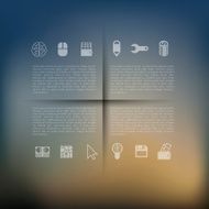 business infographic with unfocused background N246