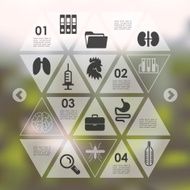 veterinary infographic with unfocused background N96