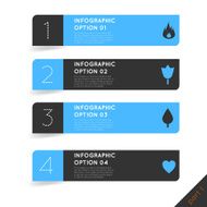 Infographics options banner steps set with icons N3