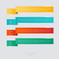 Vector colorful text box trendy colors N11