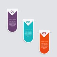 Vector colorful text box trendy colors N13