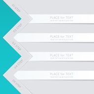Vector colorful text box with steps trendy colors N6
