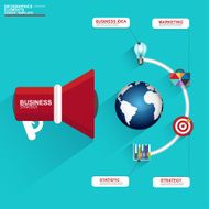 Infographics business solutions design template N2