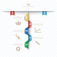 Colorful vector design for workflow layout N35