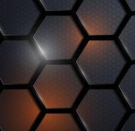 background of carbon honeycombs