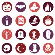 Vector Set of Halloween Icons N14