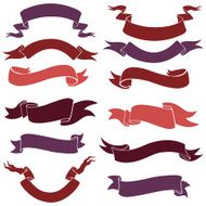 Vector Set of Ribbons for Your Text N5
