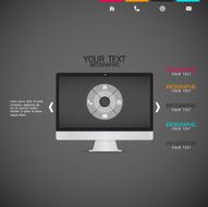 business concept illustration with infographic template N7