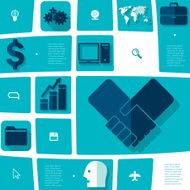 business flat infographic N138