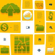 business flat infographic N139