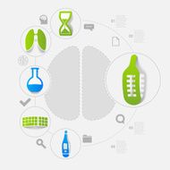 medicine sticker infographic N107