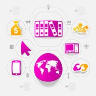 business sticker infographic N99
