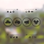 business infographic with unfocused background N256