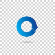 Abstract blue icon N3