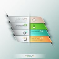 Modern infographics options banner N667