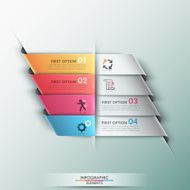 Modern infographics options banner N668