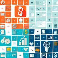 business flat infographic N141