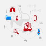 medicine sticker infographic N109