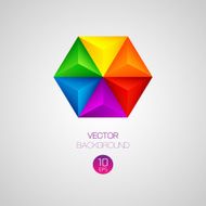 3d triangular background Vector illustration N6
