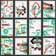 Set of Flyers Brochure Design Templates N8