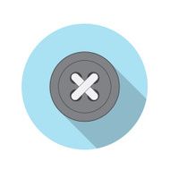 Flat Design Concept Button Icon Vector Illustration With Long Sh