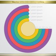 Modern vector circle diagram infographics elements