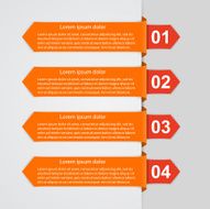 Abstract Ribbons Infographic