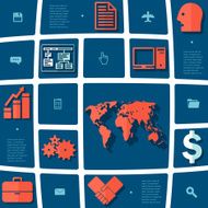 business flat infographic N142