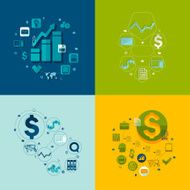 business flat infographic N143