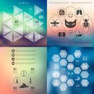 veterinary infographic with unfocused background N101