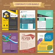 Set of corporate flyers